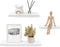 Zwevende planken, set van 3 houten wandmontageplanken voor woonkamer, slaapkamer, kinderkamer, badkamer, keuken, kantoor - Wit