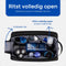 Kioto Toilettas - Unisex - Waterafstotend - 10 vakken - Zwart