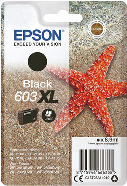 Epson 603XL - Inktcartridge - 8,9 ml - Zwart (1 stuk)