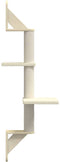 vidaXL - Kattenmeubel - wandgemonteerd - met - krabpaal - 108 - cm - donkergrijs