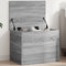 vidaXL - Opbergbox - 60x42x46 - cm - bewerkt - hout - grijs - sonoma - eikenkleurig
