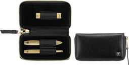 ZWILLING Twinox Gold Edition manicure set 97746-004-0 - black leather case 3 pieces - black