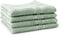 LINNICK Pure Handdoeken Set - 100% Katoen - Soft Green - 60x110cm - Per 4 Stuks
