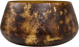 PTMD Elston Ronde Bloempot - H47 x Ø65 cm - Ijzer - Brons