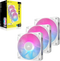 Corsair RX120 - RGB PWM Ventilator - 2100 RPM - Wit (3 stuks)