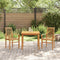 vidaXL - Stapelbare - Tuinstoel - 2 - stuks - Massief - Teakhout