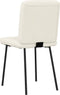 vidaXL - Eetkamerstoelen - 2 - st - fluweel - crèmekleurig