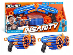 ZURU X-Shot Insanity - Blaster Pack - 2 Manic blasters met 48 darts en 4 magazijnen (2 stuks)