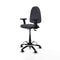 Piqueras y Crespo B2D01RF - Bureaustoel - Hoogteverstelbaar met armleuning - Donker grijs