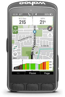 Wahoo ELEMNT ACE - Fietscomputer - GPS - 9,7 cm Touchscreen - Waterdicht (IPX7) - Zwart