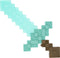 Minecraft Betoverde Diamanten Speelgoedzwaardfiguur Groen