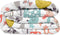 Sprei HappyFriday Moshi Moshi Multicolour 180 x 260 cm Herten Bos