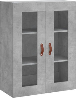 vidaXL - Wandkast - 69,5x34x90 - cm - betongrijs