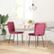 vidaXL - Eetkamerstoelen - 2 - st - fluweel - wijnrood