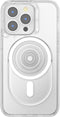 PopSockets PopGrip - Telefoonbutton en Standaard compatibel met een magnetische ring voor iPhone 12 en hoger - Doorzichtig