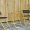vidaXL - Tuintafel - inklapbaar - Ø - 55x75 - cm - bamboe