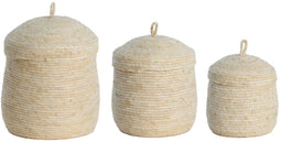 Light & Living Mand Kenmare - Crème - Ø34cm - Set van 3 - Modern