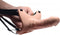 SM Hollow Silicone Dildo Strap-On - Beige