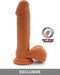 Dual Density Dildo 8inch Balls