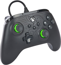 PowerA XBGP0190-01 - Gamecontroller - Geavanceerde knoppen USB-C kabel 3 m - Groen Zwart