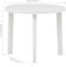 vidaXL - Tuintafel - 89 - cm - kunststof - wit