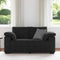 vidaXL - Loveseat - bank - 120 - cm - fluweel - zwart