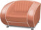 Bel Air Retro Fauteuil SF-01 Dusty Rose