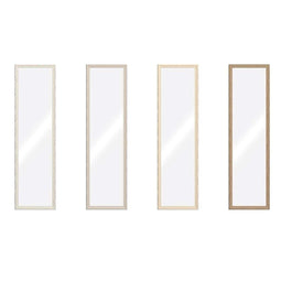 Wandspiegel Home ESPRIT Bruin Beige Grijs Stads 35 x 2 x 132 cm (4 Stuks)