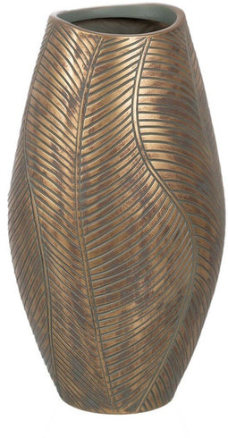 Vaas Groen Gouden Polyresin 22 x 22 x 40 cm