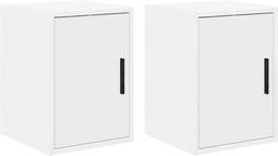 vidaXL - Garagewandkasten - 2 - st - spaanplaat - wit