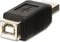 Lindy 71231 - USB 2.0 Adapter - USB-A 2.0 stekker naar USB 2.0 bus B - Zwart