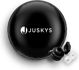 Juskys - Opblaasbaar afdekzeil - 4 meter rond - Zwart