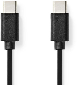 Nedis CCGL60700BK10 - USB-C 2.0-kabel - 100cm - 60W - Zwart