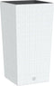 vidaXL - Plantenbak - met - uitneembare - bak - rattan-look - 21/49 - L - PP - wit