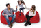 Asir - Tuin zitzak - Weerbestendig - Rood - 100 x 20 x 100 cm