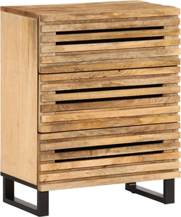 vidaXL - Dressoir - 60x34x75 - cm - massief - ruw - mangohout