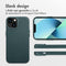 Accezz iPhone 13 - MagSafe Leather Backcover - Echt leer - Donkergroen