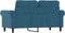 vidaXL - Tweezitsbank - 120 - cm - fluweel - blauw