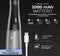 Dentect Waterflosser W2000 - Waterflosser met 9 standen - 6 opzetstukken - Draadloos - IPX7 waterproof