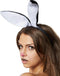 Dressforfun Hot Bunny - Verkleedkostuum - Korte jurk met bretels en strik - Zwart