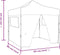 vidaXL - Vouwtent - met - 4 - zijwanden - 3x3 - m - blauw