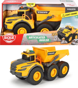 Dickie Toys Volvo - Kiepwagen - Constructie - 23 cm - Licht & Geluid - Speelgoedvoertuig