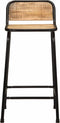 vidaXL - Barkrukken - 4 - st - 46x35,5x80 - cm - massief - hout - ruw - mangohout