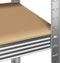 vidaXL - Opbergrek - 5-laags - staal - en - bewerkt - hout - grijs