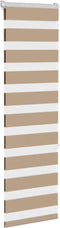 vidaXL - Zebra - Blind - 40x150 - cm - stofbreedte - 35,9 - cm - polyester - zandbruin