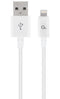 Cablexpert CC-USB2P-AMLM-2M-W - Lightning Kabel - 2 m - Wit