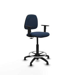 Piqueras y Crespo B1D01RT - Bureaustoel - Hoogteverstelbaar met armleuning - Marineblauw