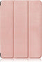 Lunso - Geschikt voor iPad 10 (2022) - Tri-Fold Bookcase hoes - Rose Goud