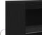 vidaXL - Dressoir - met - LED - Verlichting - Zwart - Eik - 60x37x100 - cm