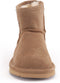 Warmbat Wallyby - Gevoerde enkellaarzen - Merino schapenwol - Cognac